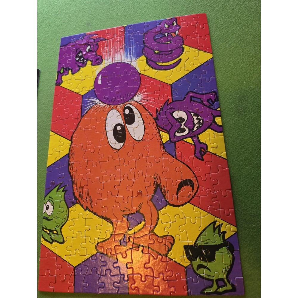 Vintage 1983 Q*bert Jigsaw Puzzle 200 Pieces